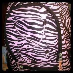 Pink zebra stripe bag (Old navy)